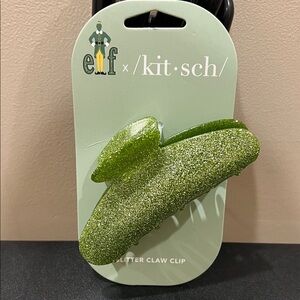 Kitsch | Elf Green Glitter Claw Clip